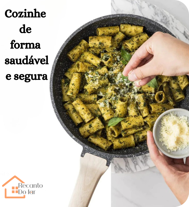 Frigideira Retrô de Liga de Alumínio com Tampa de Vidro - Antiaderente Premium