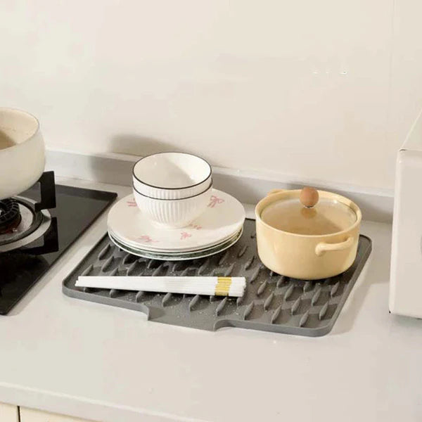 Escorredor de Louça Silicone Antiderrapante - Secagem Rápida Inteligente