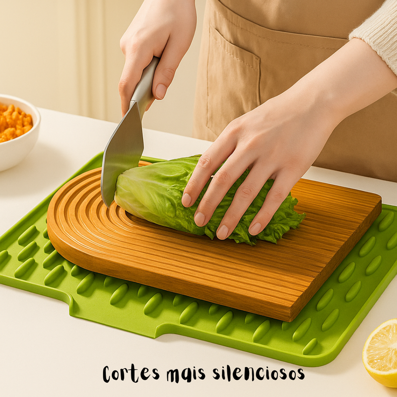 Escorredor de Louça Silicone Antiderrapante - Secagem Rápida Inteligente