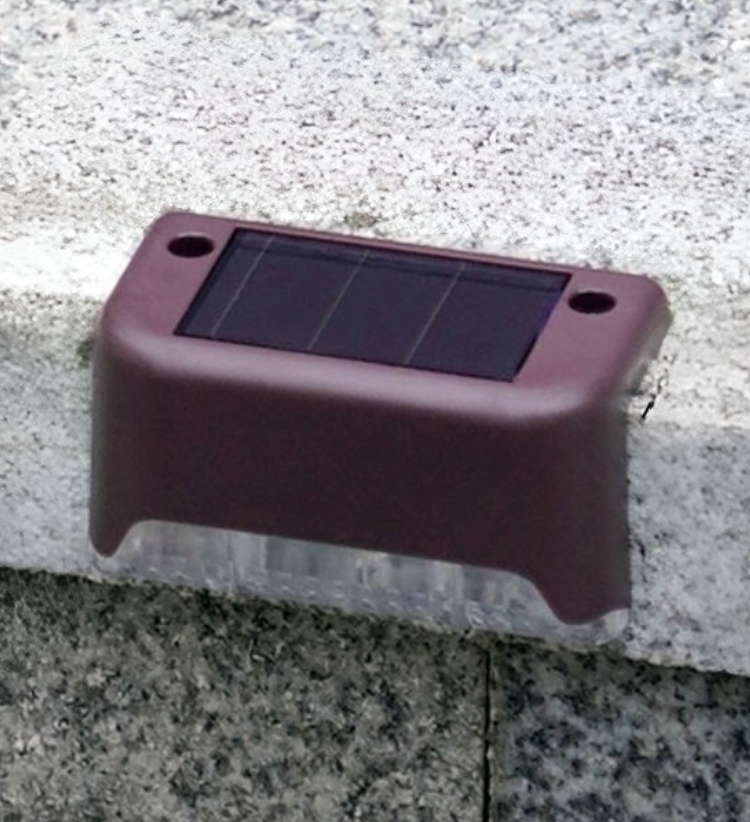 Luzes solares LED à prova d'água para escadas