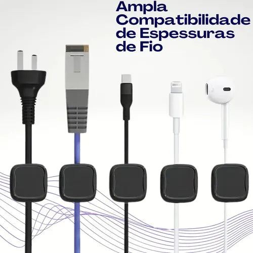 OrganizaFios Magnético – Guia de Cabos Prático