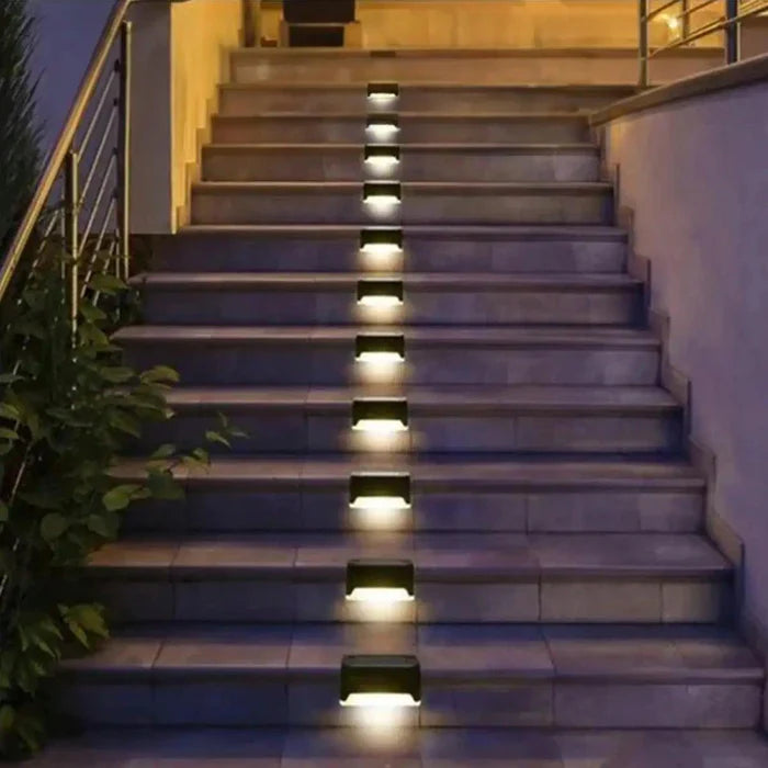 Luzes solares LED à prova d'água para escadas