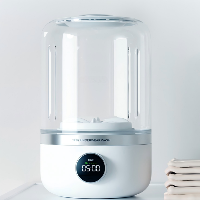 Mini Máquina de Lavar Portátil USB com Display Digital – 1L