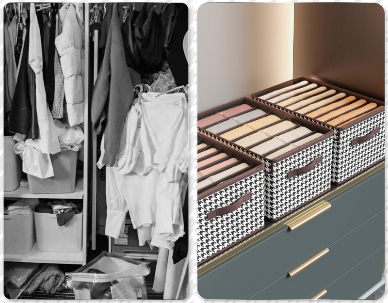 Organizador de Roupas Dobrável - COMPRE 1 LEVE 3 - SOMENTE HOJE ⏰