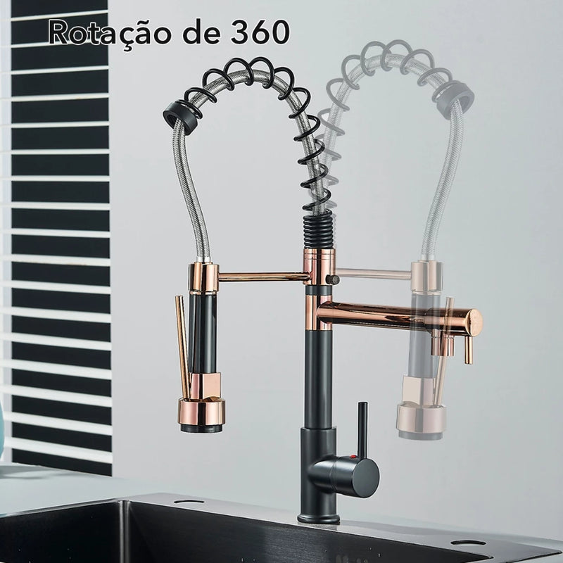 Torneira Elegante Gourmet - 360º Graus de Rotação