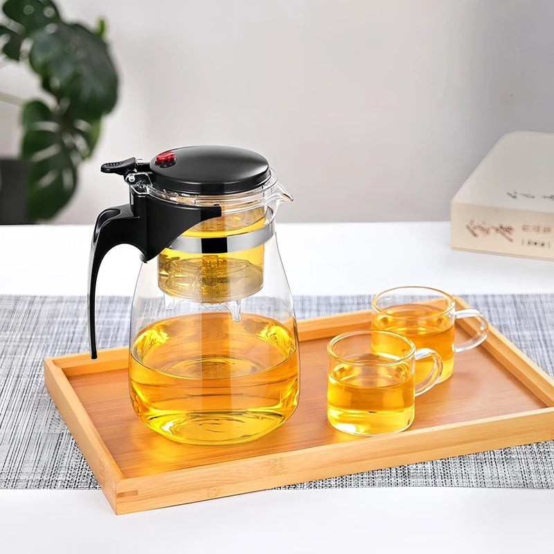 Bule de Vidro com Infusor em Aço Inoxidável – 500ml / 900ml